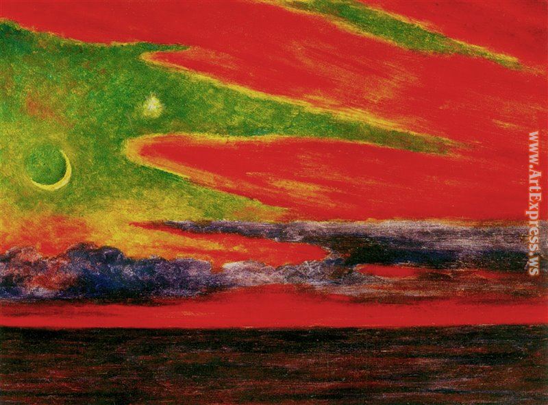 Diego Rivera Atardecer en Acapulco